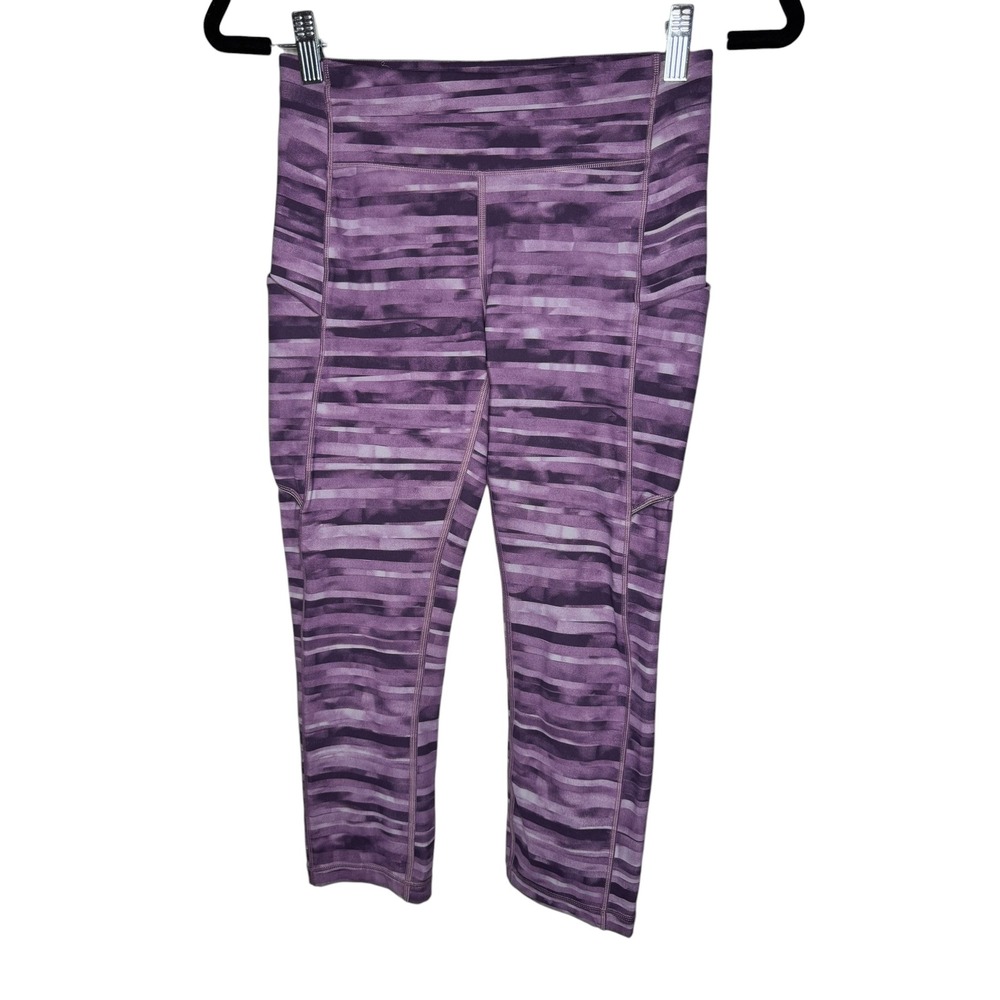 Lululemon Speed Up Crop 21" Shadowed Smoked Mulberry Purple Leggings Size 6